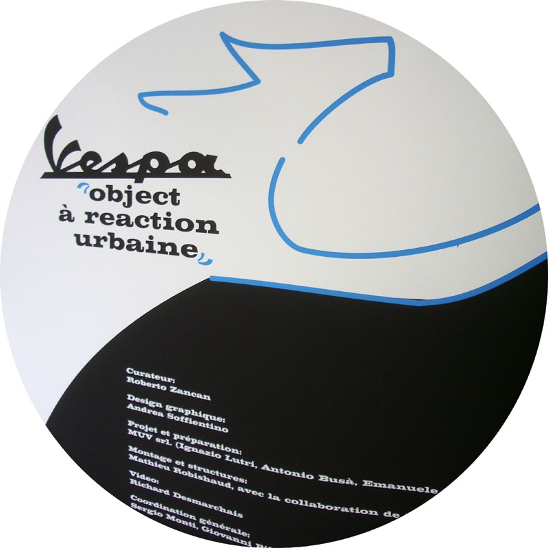 Vespa. object (à reaction) urbaine
